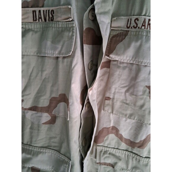 US Army Desert Camo Infantry Jacket Sz Med Flag/ 3rd Infantry Division/Sergeant - Picture 3 of 14
